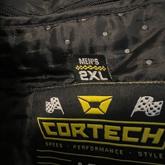 Cortech Apex Mens Leather Motorcycle Jacket Black, Size 2XL, Made In Pakistan - Picture 8 of 16